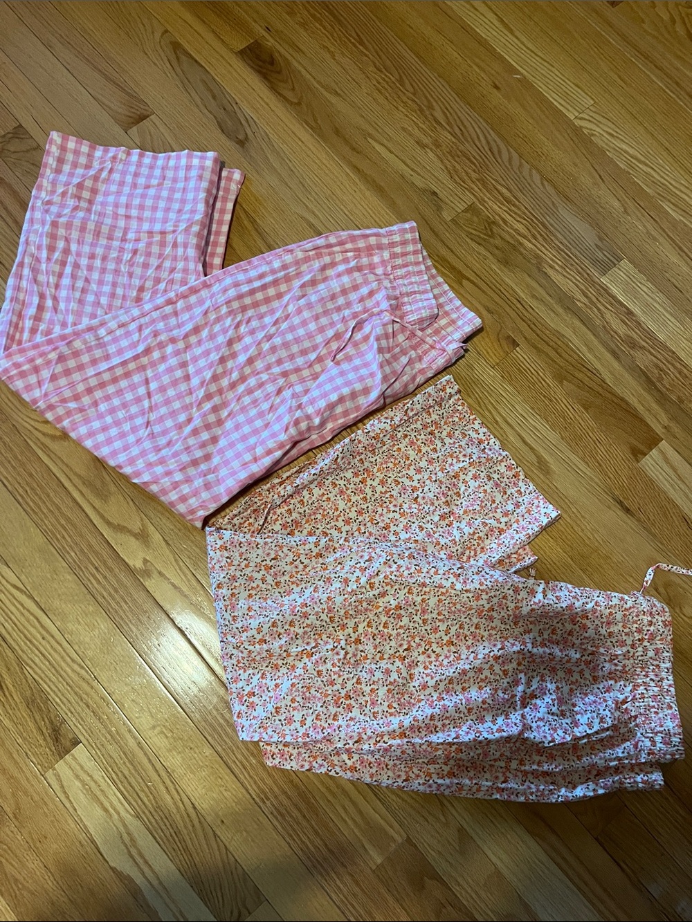 GAP- Pink Gingham & Floral Womens Pajama Pants
